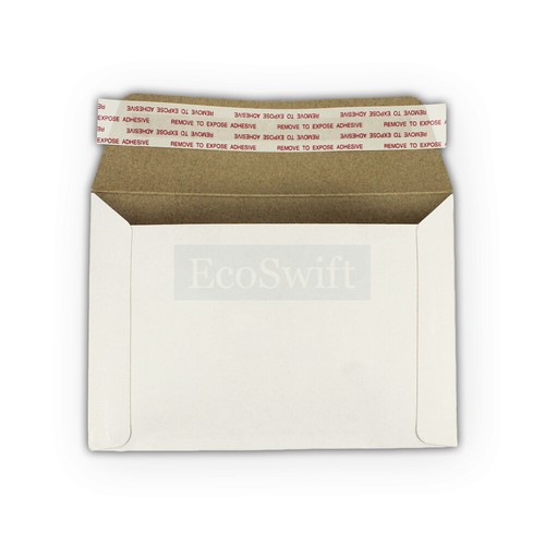 1 - 12.5 x 9.5 EcoSwift Self Seal White Shipping Flats Cardboard Envelope Mailer - Bild 3 von 8