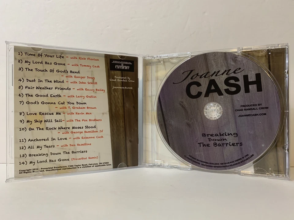 Joanne Cash Breaking Down The Barriers Cd Rate Out Of Print Johnny Gospel Foto 4 de 4