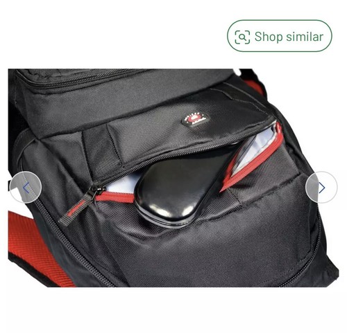 Port Designs Houston 17 Inch Laptop Backpack - Black - Afbeelding 6 van 10