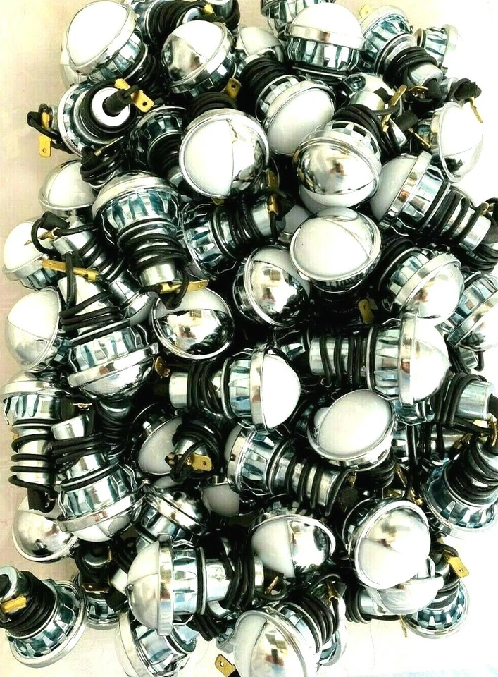 100 Pieces Step Bumper License Plate Light Assemblies (Qty-100) #226-100AA Foto 3 de 3