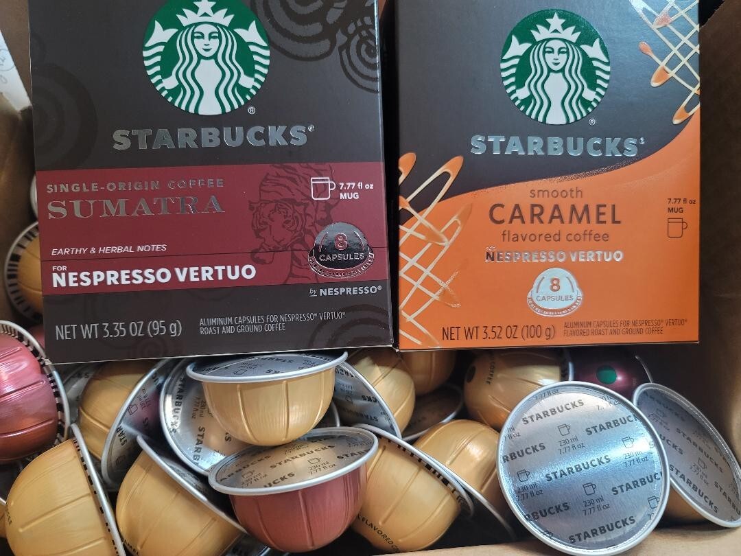 Starbucks Nespresso Vertuo SUMATRA 64 CARAMEL 32 BULK LOOSE 96
