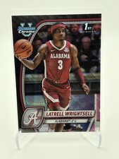 Latrell Wrightsell 2024-25 Bowman Chrome University U 1st Black Wave