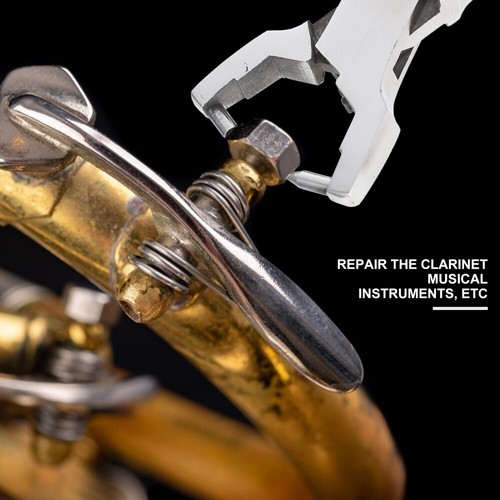 Set of 2 Spring Pin Removal Tool Stainless Steel Tools Clarinet Repair Supplies - Afbeelding 3 van 12