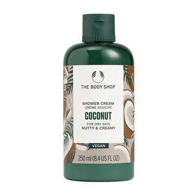 The Body Shop Coconut Shower Cream For Dry Skin 8.4 Ounces