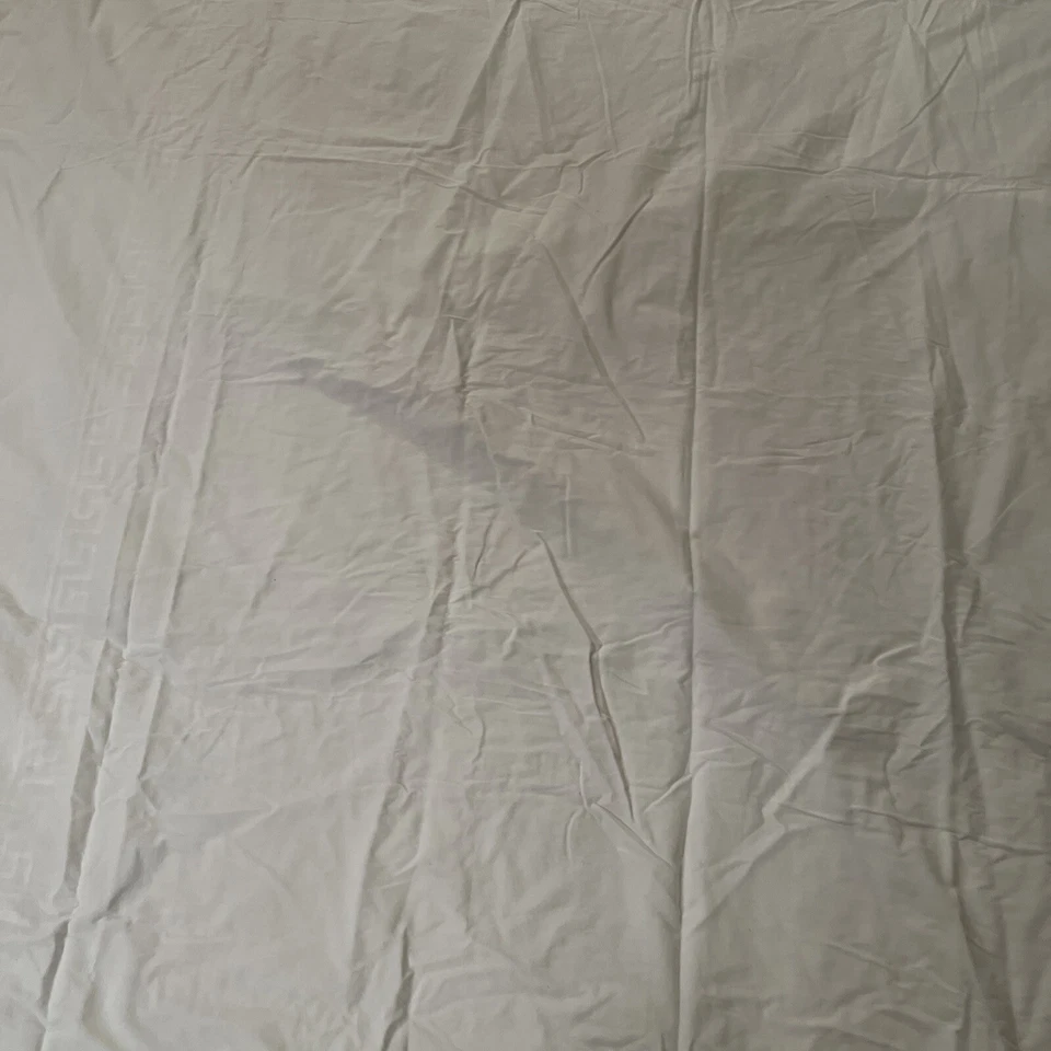 Funda nórdica Max Studio Home KING 100% algodón suave blanca bordada llave griega Foto 4 de 4