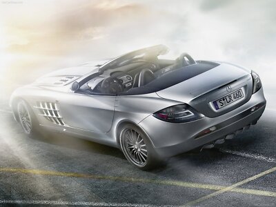 Cars mercedes benz slr mclaren 722s roadster supercar Desk Mat Stitched