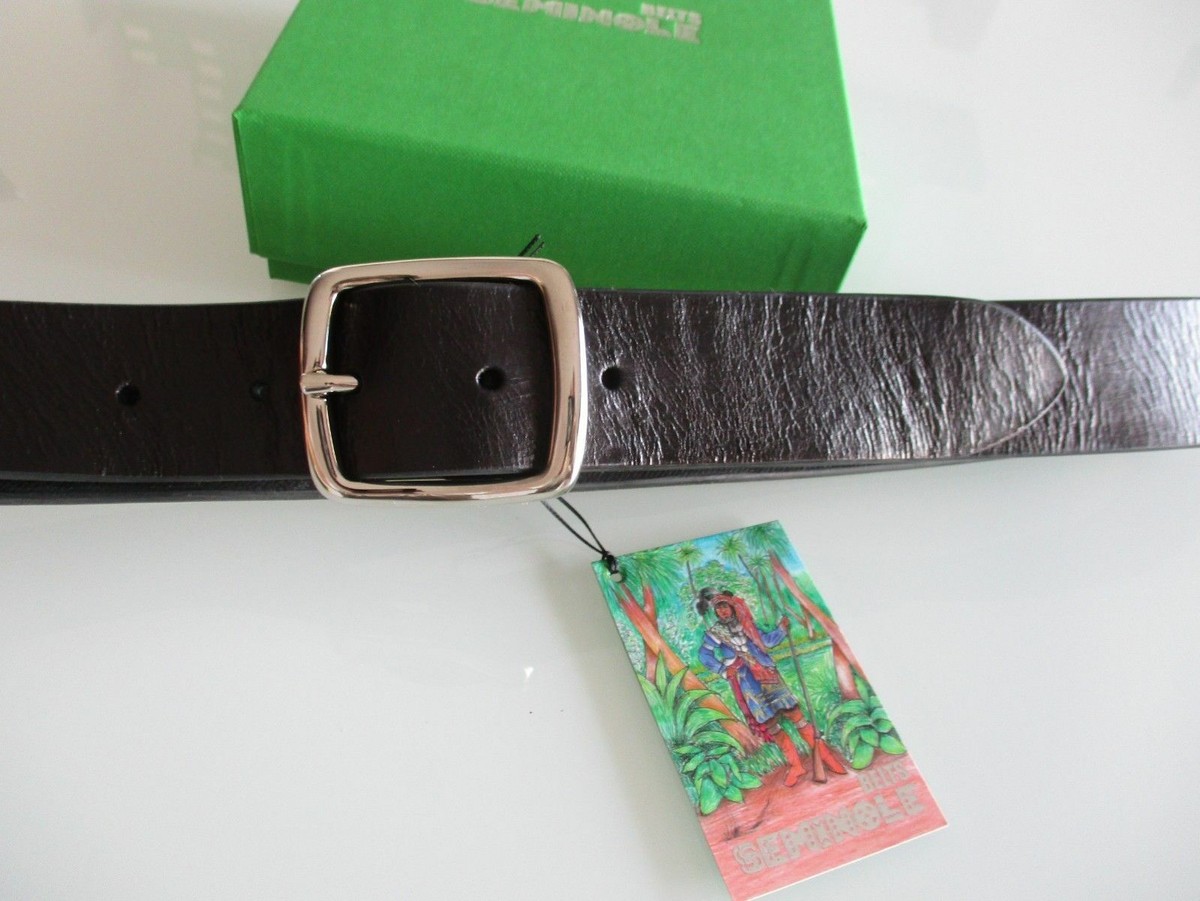 Cintura elegante in pelle da uomo con fibbia a barra