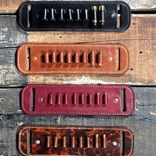 BuckSnort Outfitters 8Rd Leather Ammo Holster Belted BSO