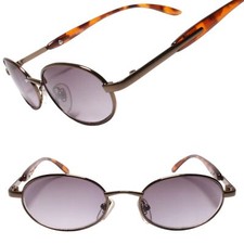 Retro Sophistication 90s Grunge Nostalgia Urban Hippie Oval Brown Sunglasses