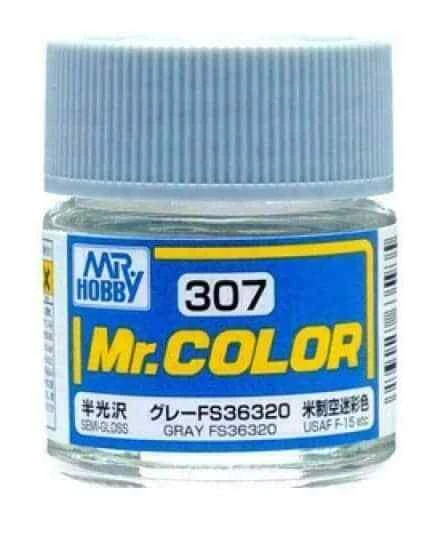 Mr. Hobby C307 Mr. Color Gray FS35320 Semi Gloss (10ml) Solvent Based Acrylic...