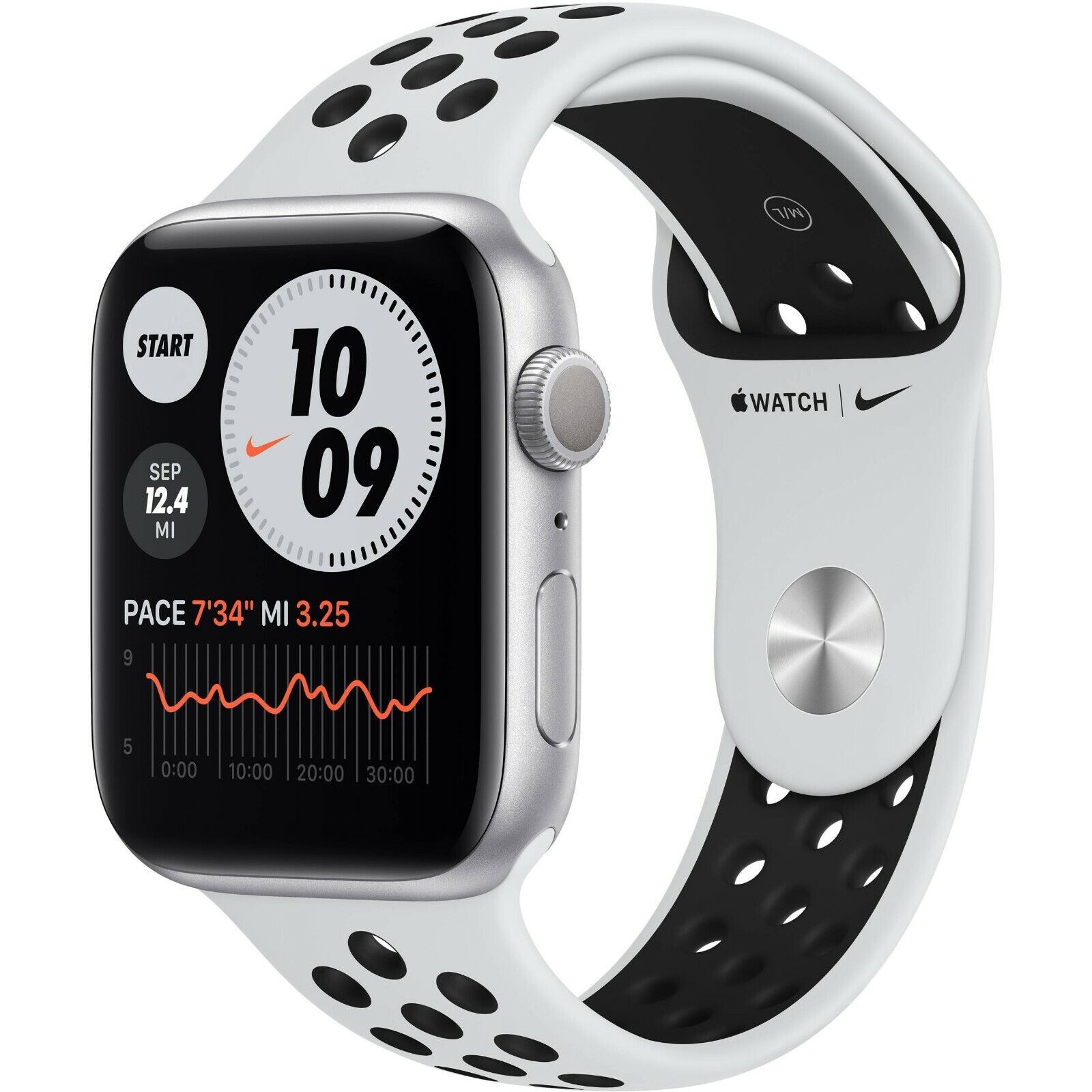 Ship Now Apple Watch Series 6 Nike 44mm Silver Aluminum Case