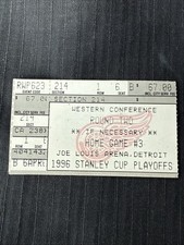 Detroit Red Wings May 12, 1996 Stanley Cup Playoffs, St. Louis Blues Ticket Stub