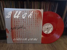 BUSH SIGNED AUTOGRAPHED RED LP VINYL RARE SIXTEEN STONE GAVIN ROSSDALE IN PERSON