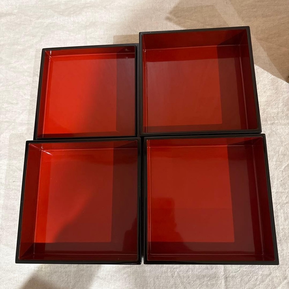 Jubako Bento Box Japanese Heiando Yamada Kojubako Oju threetiered heavy lacquer