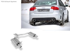  Sportauspuff Audi A4 B7 8E  1.8T 2.0T DTM-Heck je 100mm rund doppelwandig