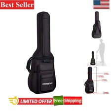 Durable Nylon Electric Guitar Padded Gig Bag - 4 Compartments, 40 Liters