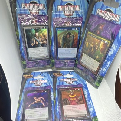 Chronicles of Arcane Primordial Rise 5 Sealed Blister Packs. Complete Art Set