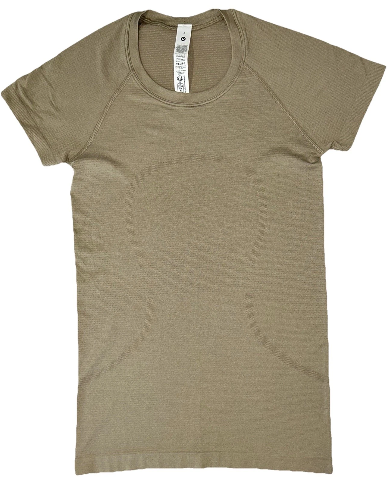 NWT🔅LULULEMON🔅SIZE 4🔅 SWIFTLY TECH 2.0 SHORT SLEEVE🔅AUTHENTIC🔅SHEER OAK🔅