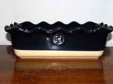 ** NEW ** EMILE HENRY RUFFLED LOAF PAN NAVY BLUE Made in France