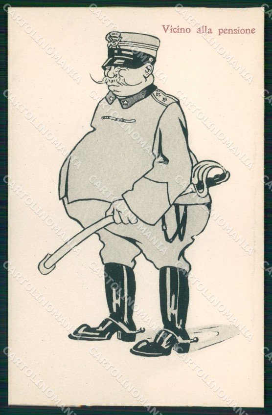 Militari Uniforme Umoristica cartolina XB6038