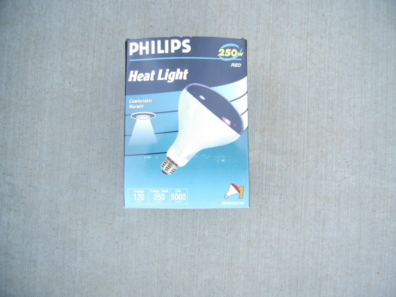 Philips 250w Infrared Heat Lamp Light Bulb (RED)