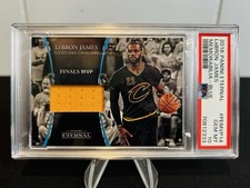 🔥2016 Panini Eternal LeBron James Game Worn Jersey Cavs Finals MVP PSA 10 1/1!!