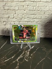 Topps Chrome Formula 1 2021 Sapphire Carlos Sainz SF21 Chartreuse Refractor /199