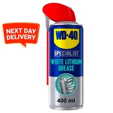 WD-40 Specialist White Lithium Grease Spray 400ml All-Weather Protection UK 26.28 per litre
