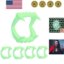 Halloween Vampire Teeth 24 Glow in The Dark Fangs Teeth, Dress-Up, Pretend Play