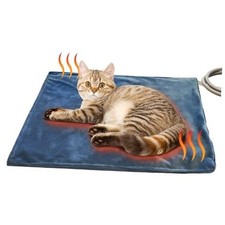 Heated Cat Bed Mat - 3-Temp Adjustable Pet Heating Pad for Indoor Use,