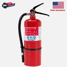 First Alert PRO5 10 lb Rechargeable Heavy-Duty Fire Extinguisher UL Rated 3A Red