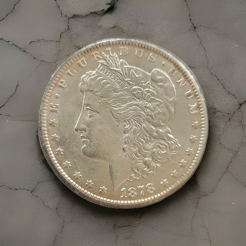 1878-CC $1 MORGAN SILVER DOLLAR BRILLIANT UNCIRCULATED MS +++ RIM TONING!