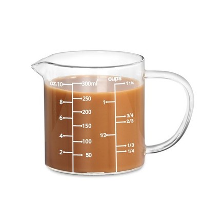 77L Glass Measuring Cup, Clear Liquid Measuring Cup with VShaped Spout and Th...