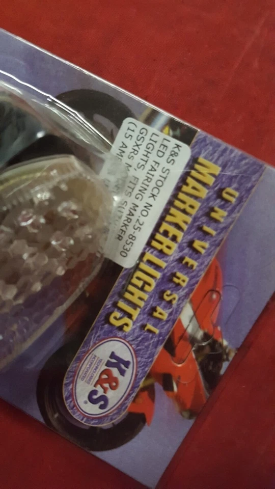 NUEVO K & S/Suzuki Frontal LED Señales de Giro Marcador Luces Carenado Montaje 25-8530 Foto 2 de 4