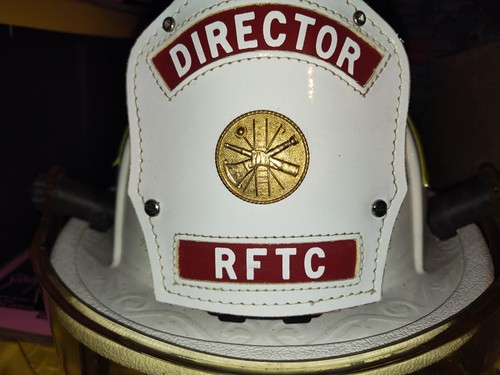 Cairns 1010 Fire Director Helmet White Leather Shield Free Shipping