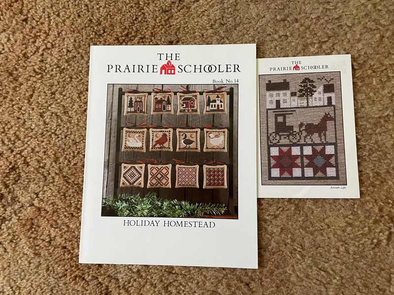 two The Prairie Schooler cross stitch charts