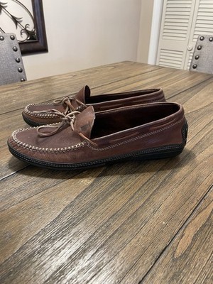 Tod s Brown Leather Driving Loafers Men s 9.5 (Estimated) Lace Moccasins Italy