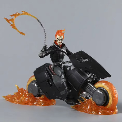 Ghost Rider (Marvel) ¤ 17 cm Gelenkfigur mit Motorrad ¤ Hochwertig ¤ NEU