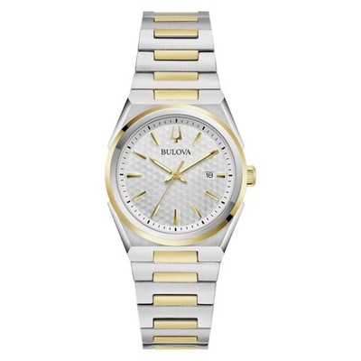 Bulova Two Tone Stainless Steel Quartz Ladies Classic Watch 98L323 NEW MSRP $395