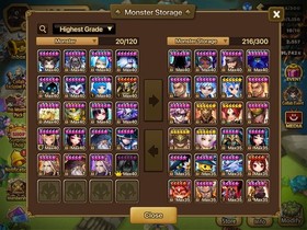 Summoners War 4LD - Lucifer, Maximilian, Nyx, Seimei, G1 +220 Swift, +174 vio