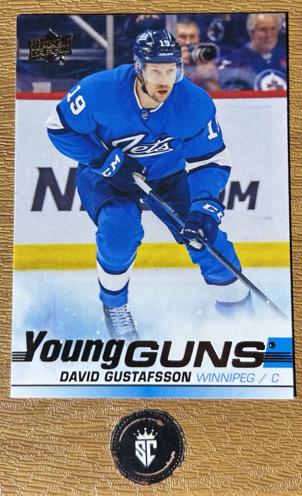 David Gustafsson 2019-20 Upper Deck Series 2 Young Guns Rookie #461 Jets
