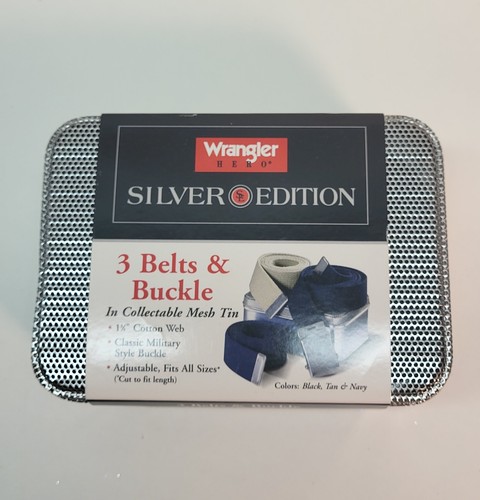 Wrangler Belts Silver Edition Military Style 1 Black/Tan/Navy Belts & 1 Buckle - 第 1/16 張圖片