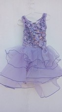 Weissman Dancewear Purple Sequin Tutu Skirt Hair SC New Kids