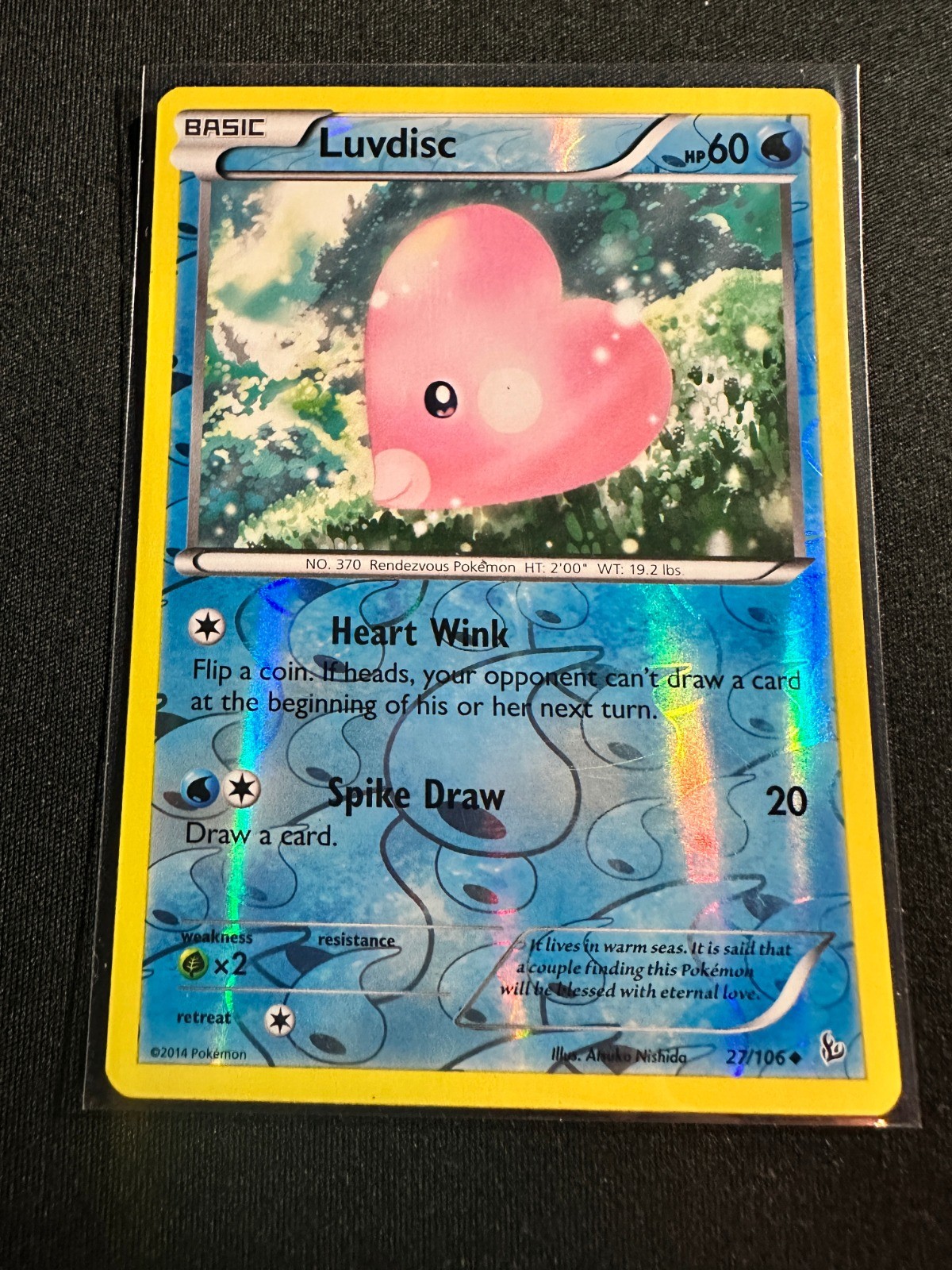 Luvdisc 27/106 Reverse Holo Uncommon XY - Flashfire NM
