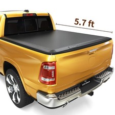 5.7ft Bed Soft 3-fold Tonneau Cover For 09-26 Dodge Ram 1500 Classic Truck Top