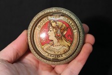 Ancienne Rare Boite Tôle Lithographiée Gosiérine Dalloz Dragées Tin Box