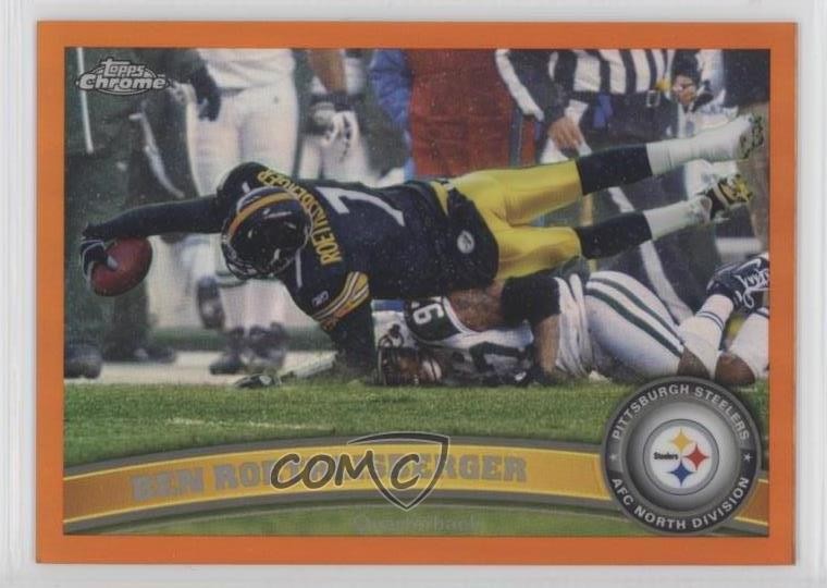 2011 Topps Chrome Retail Orange Refractor Ben Roethlisberger #120 5w0