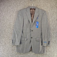 Pendleton Houndstooth Wool Blazer Jacket Mens Sz 40 2 Button Pockets NEW