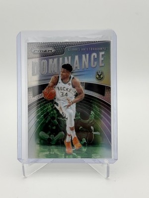 2019-20 Panini Prizm - Giannis Antetokounmpo Dominance #10 Silver Prizm Bucks