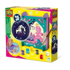 SES Creative 14137 Fairytale Shadow Box (Glow in The Dark), Yellow
